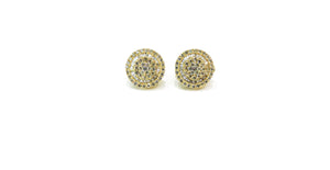 Open image in slideshow, Small Baguette and Round Diamond Studs
