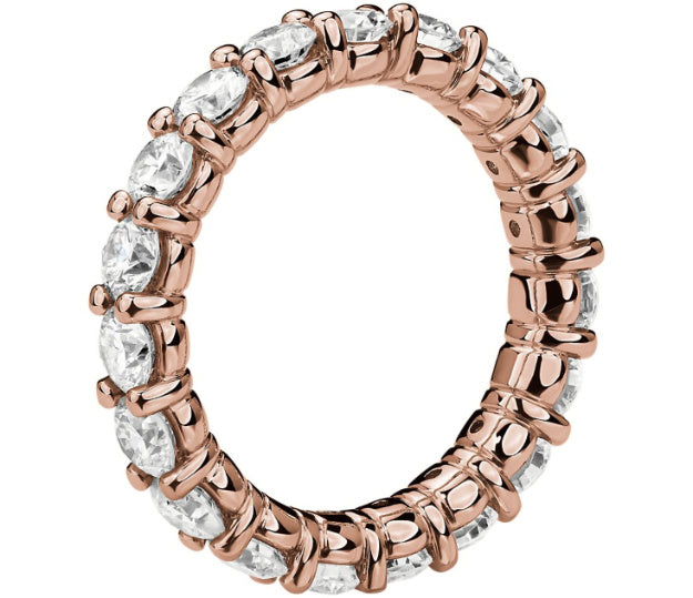 Diamond Eternity Cup Band-Rose Gold